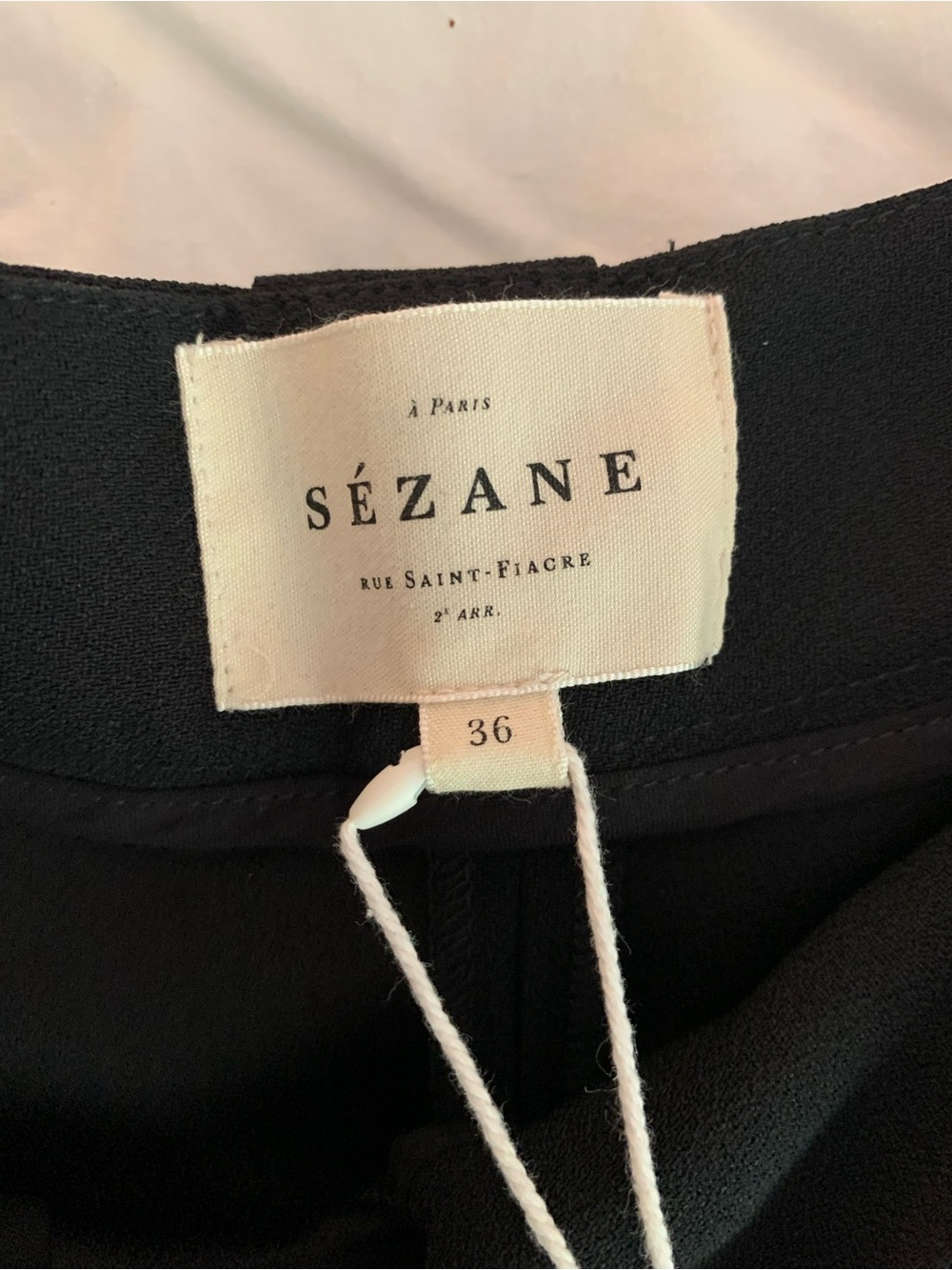 NWT Sezane Loulou Trousers - Black Size 4 (36 France) - Picture 4 of 10